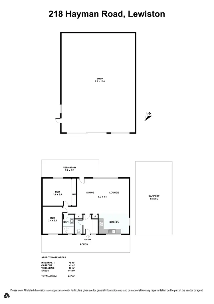 Floorplan of Homely house listing, 218 Hayman Road, Lewiston SA 5501