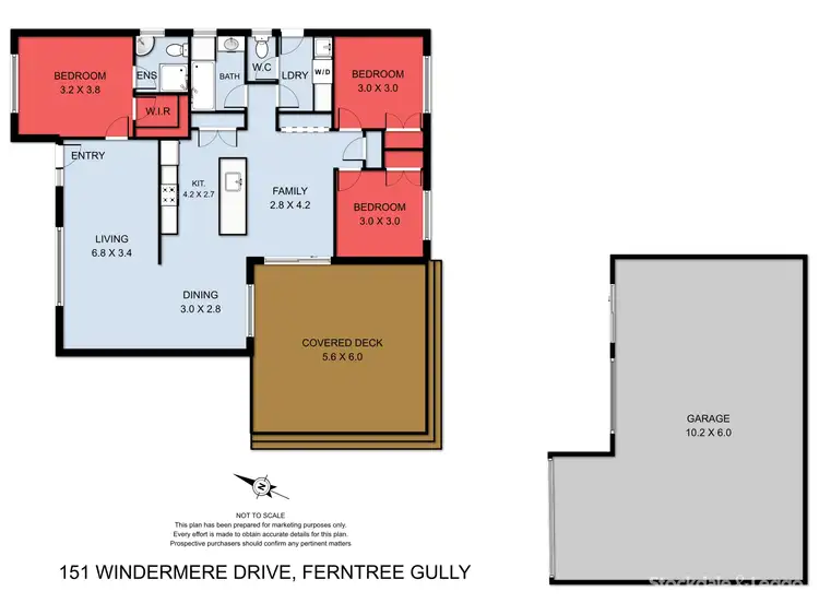 Floorplan of Homely house listing, 151 Windermere Drive, Ferntree Gully VIC 3156