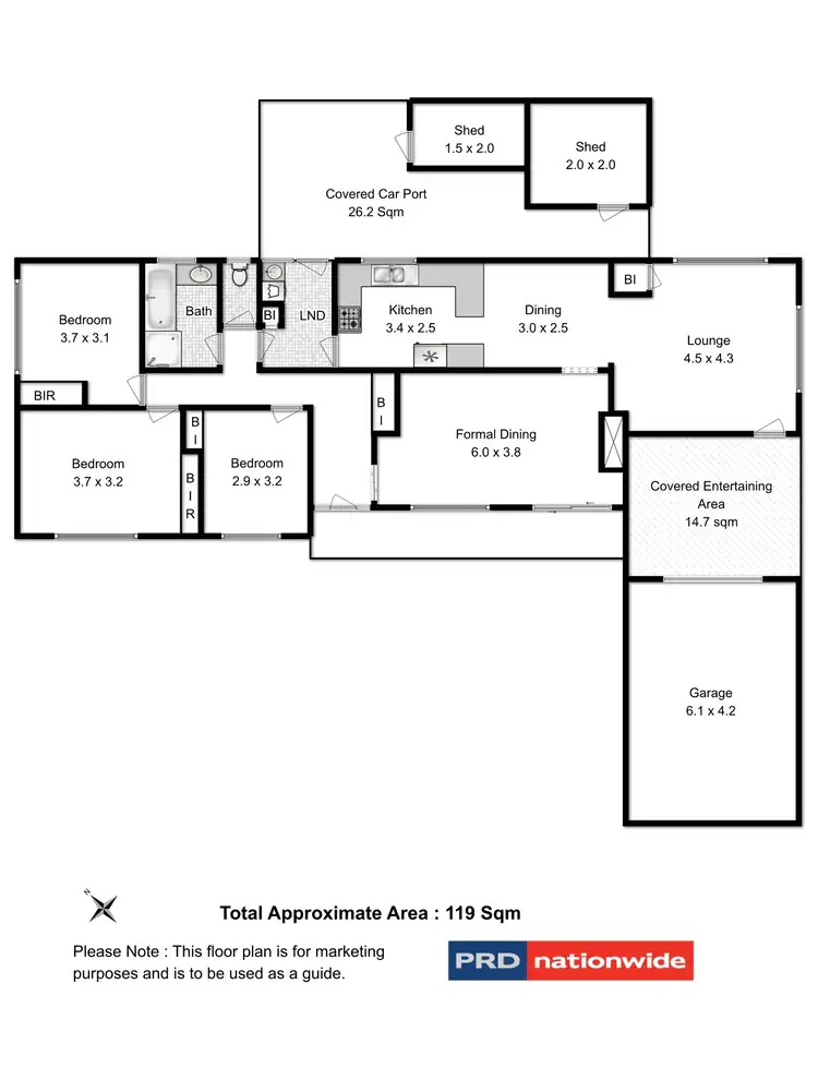 Floorplan of Homely house listing, 13 Jordan Place, Bridgewater TAS 7030