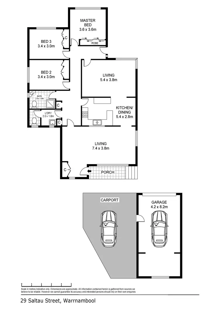 Floorplan of Homely house listing, 29 Saltau Street, Warrnambool VIC 3280