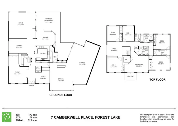 Floorplan of Homely house listing, 7 Camberwell Place, Forest Lake QLD 4078