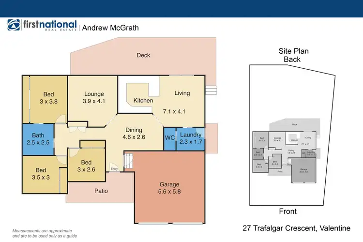 Floorplan of Homely house listing, 27 Trafalgar Crescent, Valentine NSW 2280