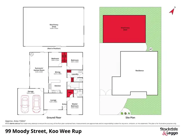 Floorplan of Homely house listing, 99 Moody Street, Koo Wee Rup VIC 3981