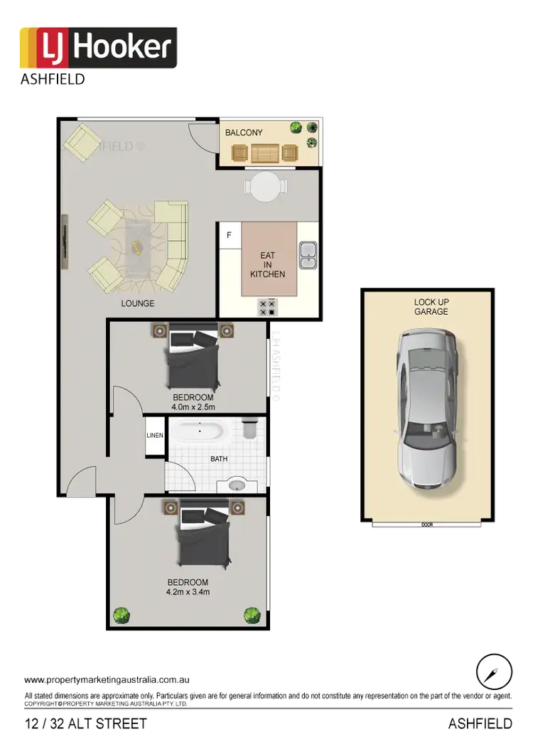 Floorplan of Homely unit listing, 12/32 Alt Street, Ashfield NSW 2131