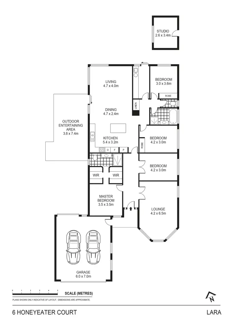 Floorplan of Homely house listing, 6 Honeyeater Court, Lara VIC 3212