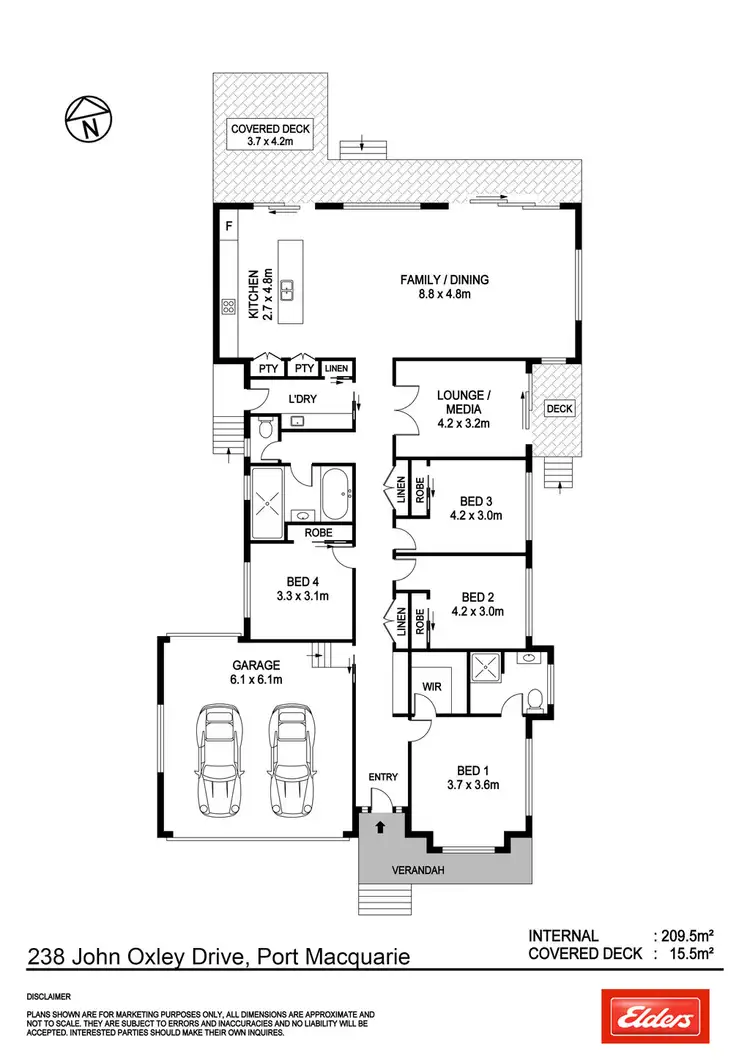 Floorplan of Homely house listing, 238 John Oxley Drive, Port Macquarie NSW 2444