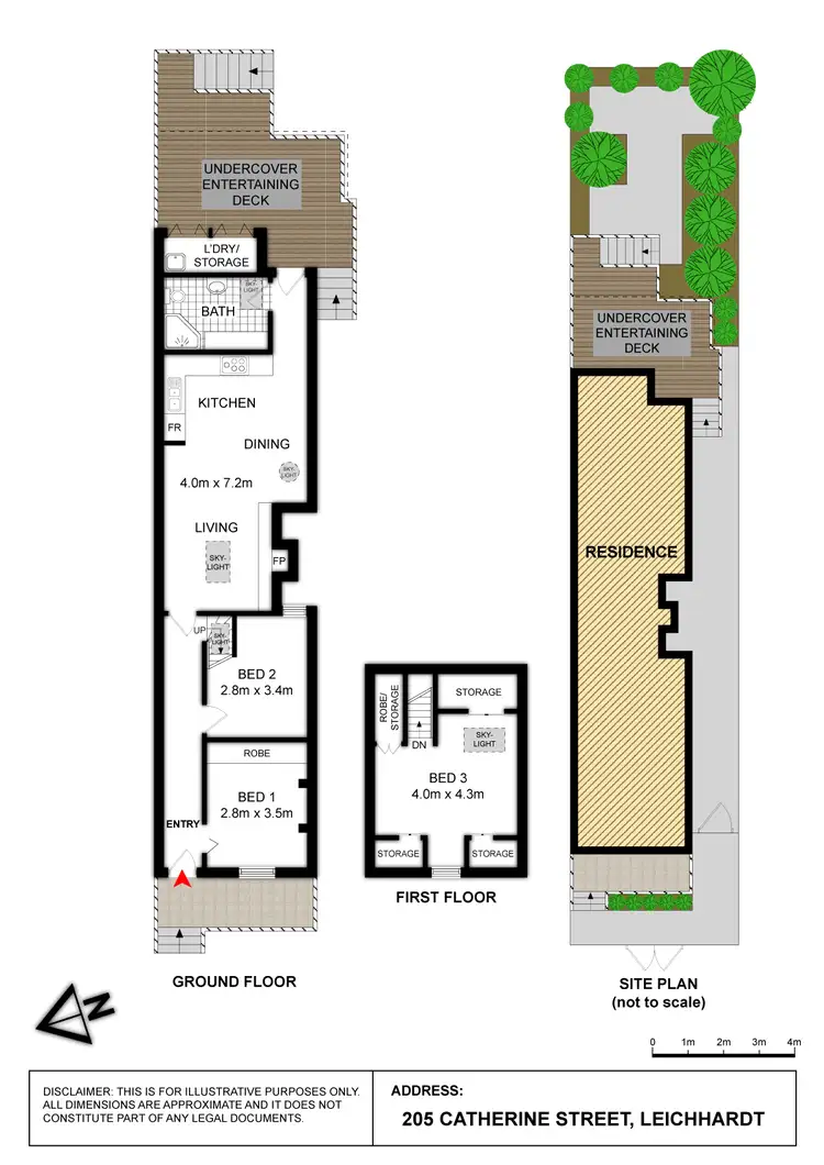 Floorplan of Homely house listing, 205 Catherine Street, Leichhardt NSW 2040