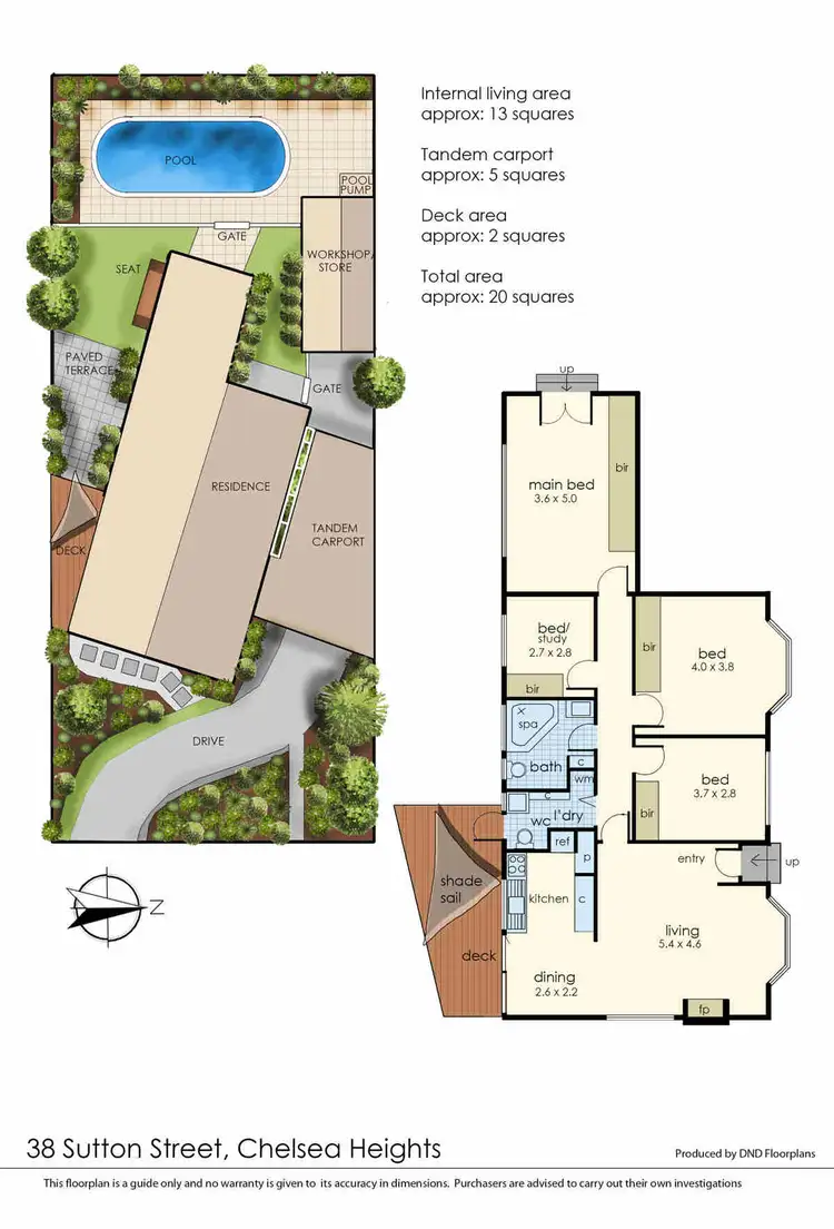 Floorplan of Homely house listing, 38 Sutton Street, Chelsea Heights VIC 3196