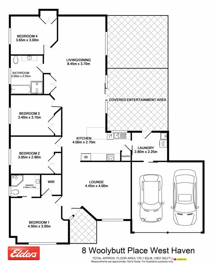 Floorplan of Homely house listing, 8 Woolybutt Place, Laurieton NSW 2443