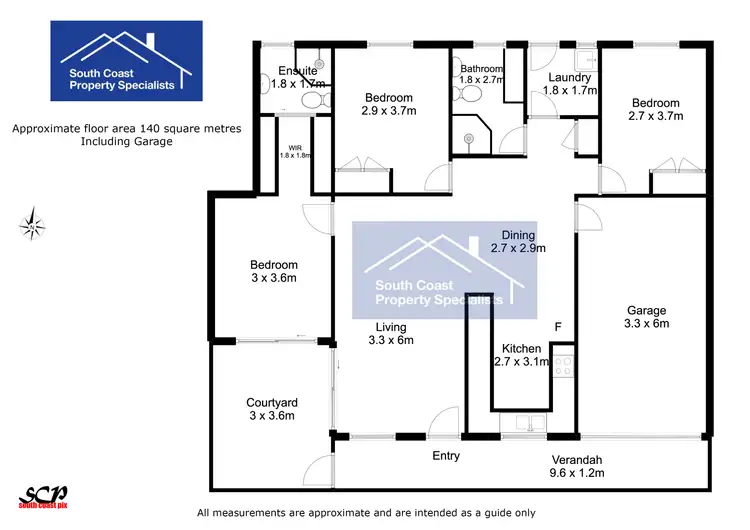 Floorplan of Homely house listing, 3/11 Eric Fenning Drive, Surf Beach NSW 2536