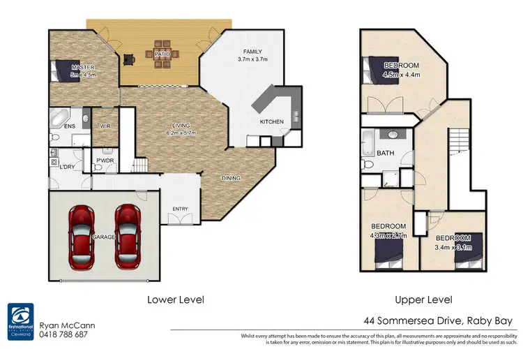 Floorplan of Homely house listing, 44 Sommersea Drive, Raby Bay QLD 4163