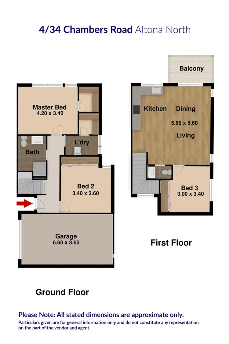 Floorplan of Homely townhouse listing, 4/34 Chambers Road, Altona North VIC 3025