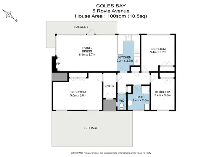 Floorplan of Homely house listing, 5 Royle Avenue, Coles Bay TAS 7215