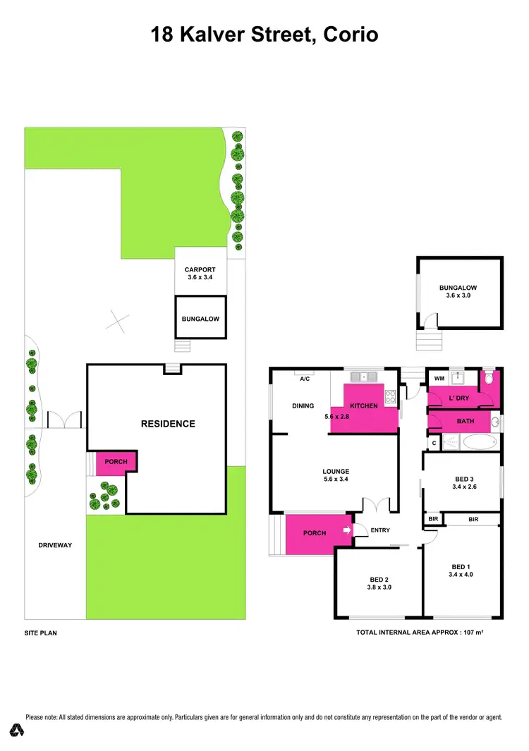 Floorplan of Homely house listing, 18 Kalver Street, Corio VIC 3214
