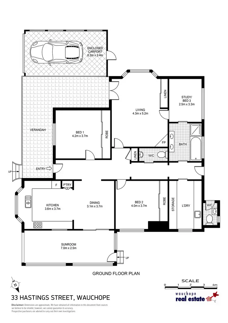 Floorplan of Homely house listing, 33 Hastings Street, Wauchope NSW 2446