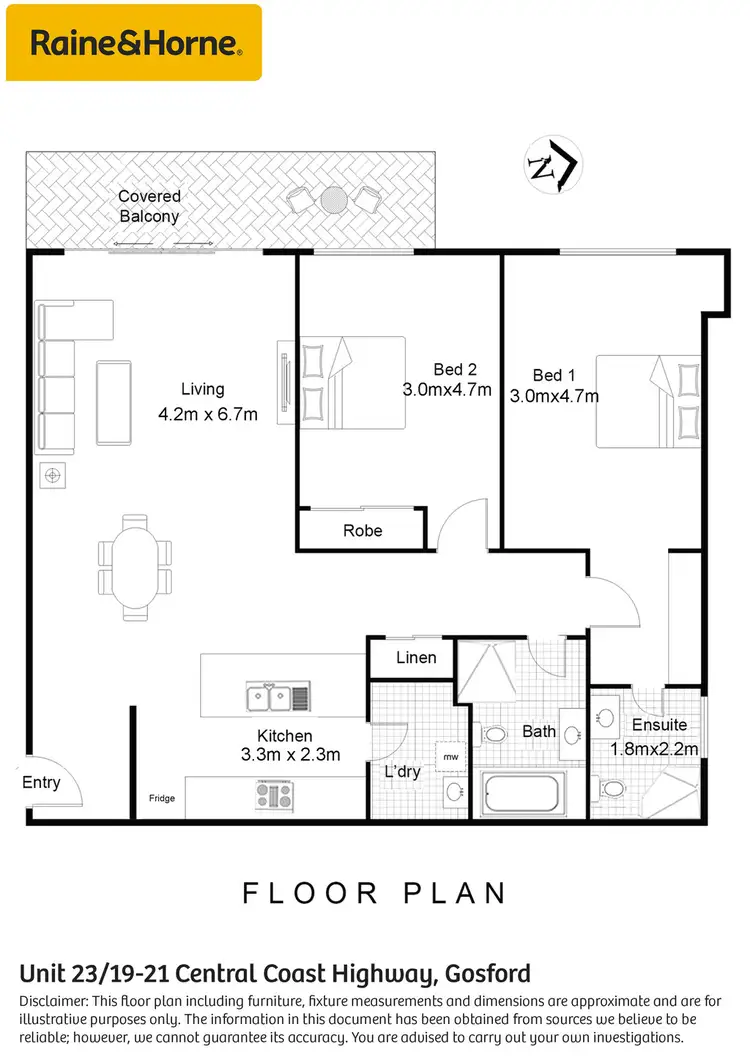 Floorplan of Homely other listing, 23/19-21 Central Coast Highway, Gosford NSW 2250