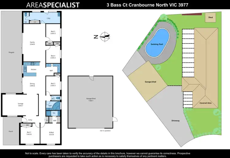 Floorplan of Homely house listing, 3 Bass Court, Cranbourne North VIC 3977
