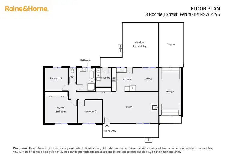 Floorplan of Homely house listing, 3 Rockley Street, Perthville NSW 2795