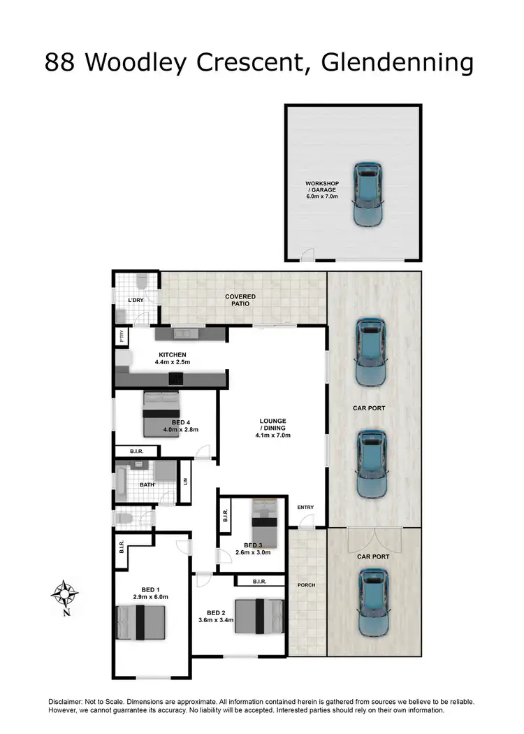Floorplan of Homely house listing, 88 Woodley Crescent, Glendenning NSW 2761