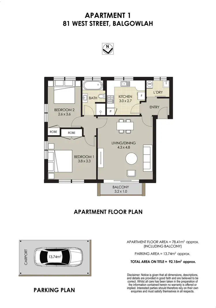 Floorplan of Homely apartment listing, 1/81 West Street, Balgowlah NSW 2093