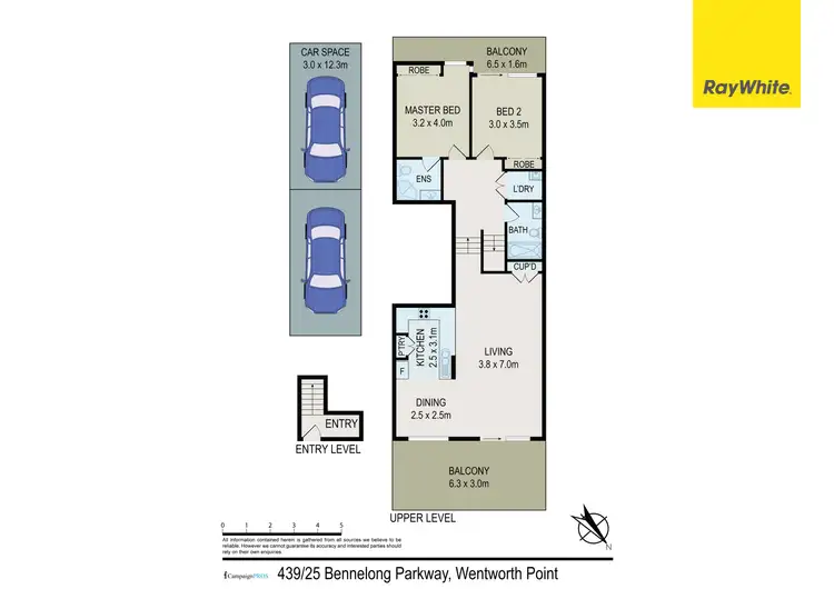 Floorplan of Homely apartment listing, 439/25 Bennelong Parkway, Wentworth Point NSW 2127
