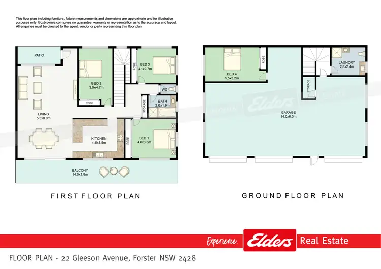 Floorplan of Homely house listing, 22 Gleeson Avenue, Forster NSW 2428