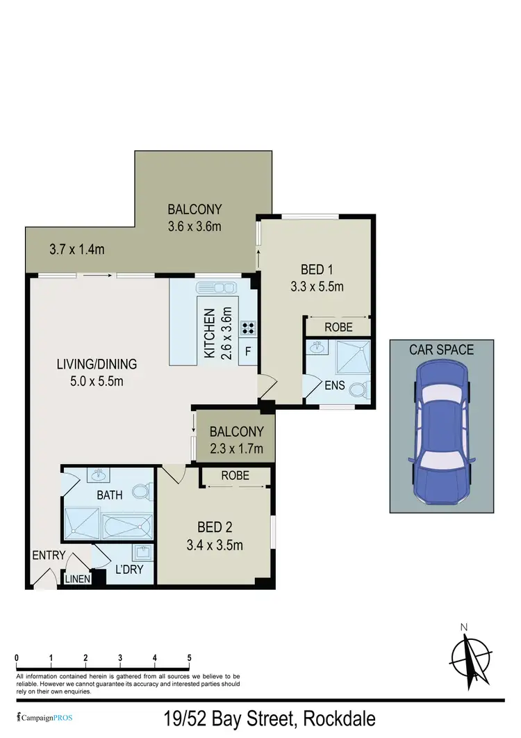 Floorplan of Homely apartment listing, 19/52 Bay St, Rockdale NSW 2216