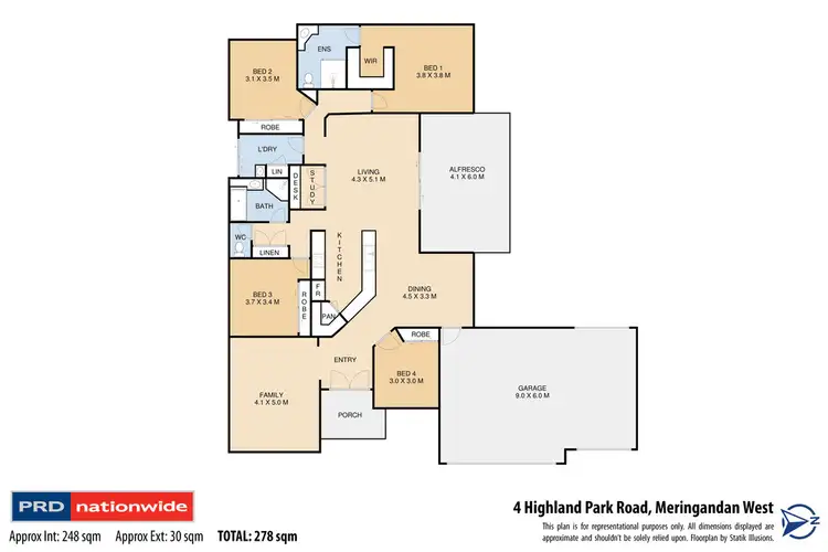 Floorplan of Homely house listing, 4 Highland Park Road, Meringandan West QLD 4352
