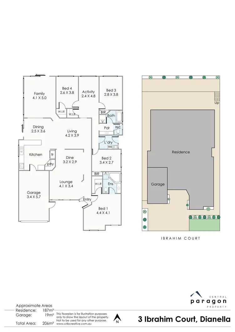 Floorplan of Homely house listing, 3 Ibrahim Court, Dianella WA 6059