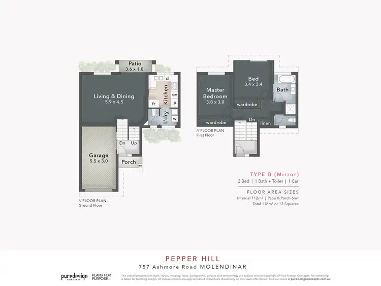 Floorplan of Homely townhouse listing, 59 757 ASHMORE ROAD, Molendinar QLD 4214
