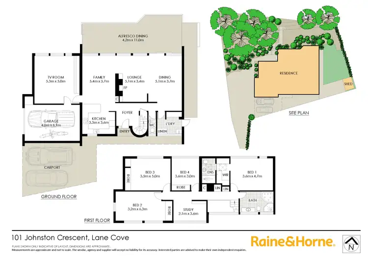 Floorplan of Homely house listing, 101 Johnston Crescent, Lane Cove NSW 2066