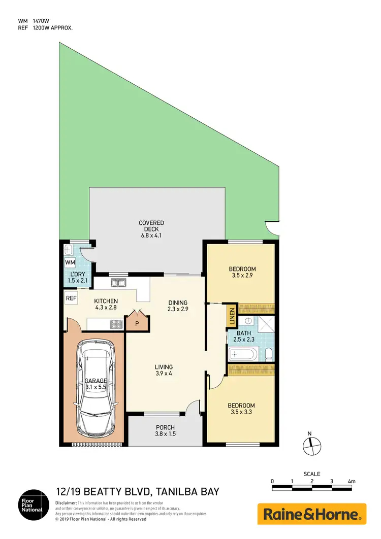 Floorplan of Homely house listing, 12-19 Beatty Boulevard, Tanilba Bay NSW 2319