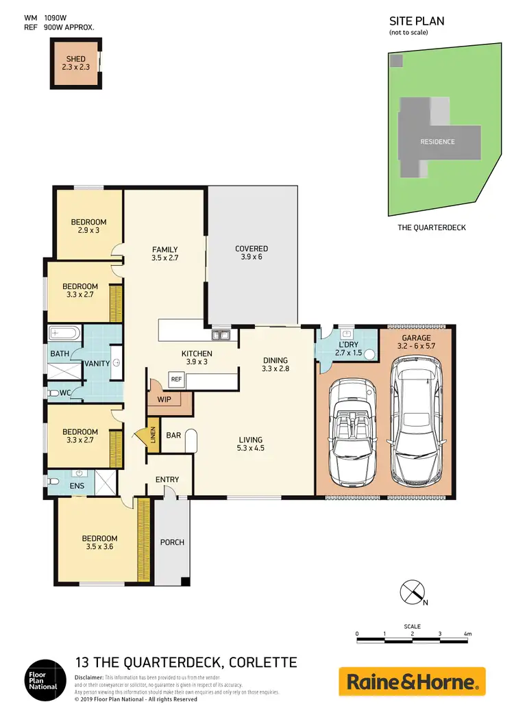 Floorplan of Homely house listing, 13 THE QUARTERDECK, Corlette NSW 2315