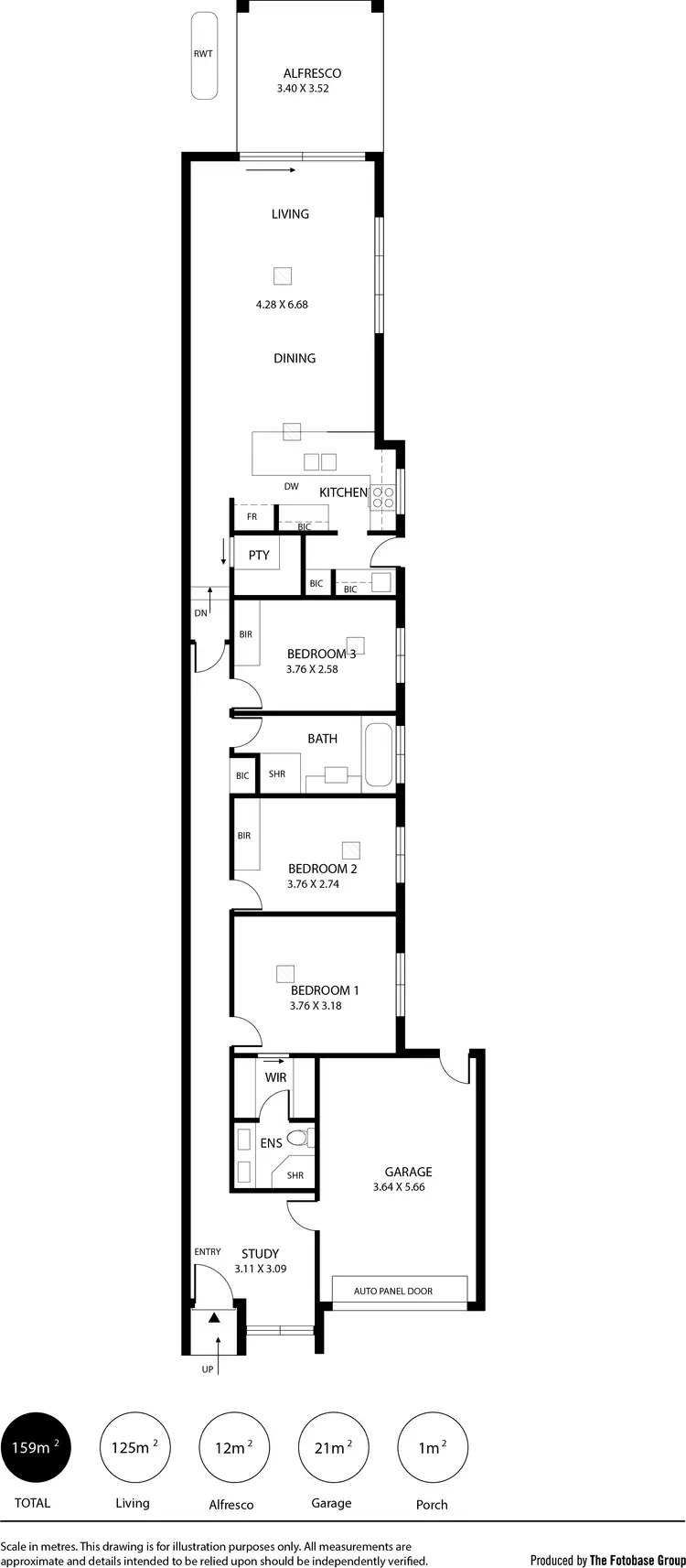 Floorplan of Homely house listing, 11 Byron Avenue, Clovelly Park SA 5042