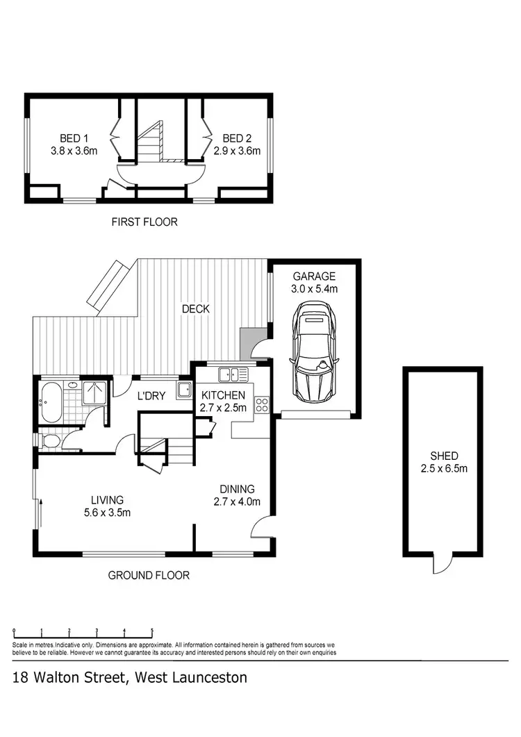 Floorplan of Homely house listing, 1/18 Walton Street, West Launceston TAS 7250