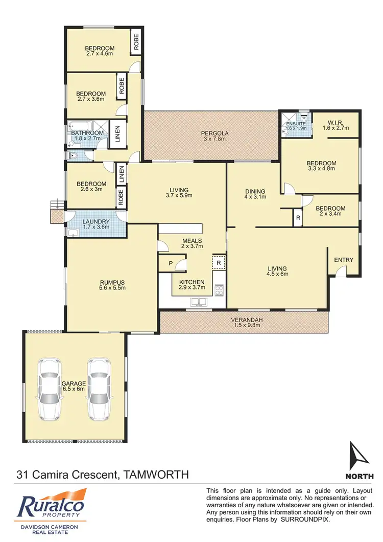 Floorplan of Homely house listing, 31 Camira Crescent, Tamworth NSW 2340
