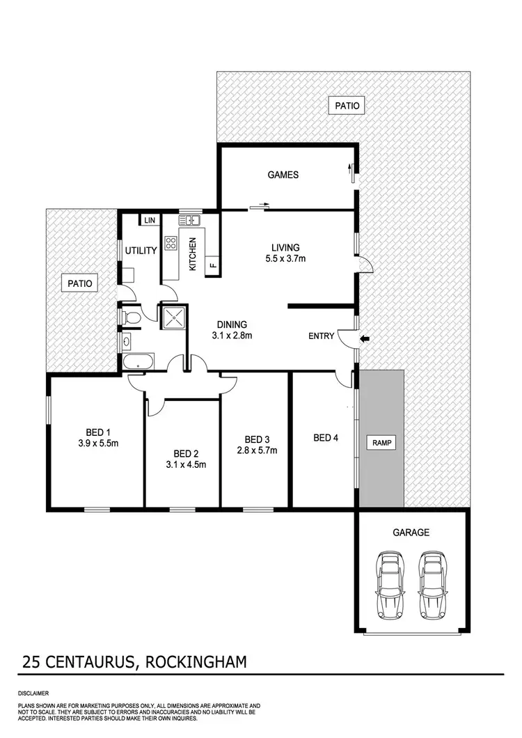 Floorplan of Homely house listing, 25 Centaurus Street, Rockingham WA 6168