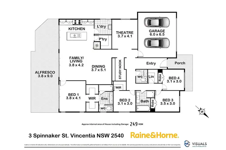 Floorplan of Homely house listing, 3 Spinnaker Street, Vincentia NSW 2540