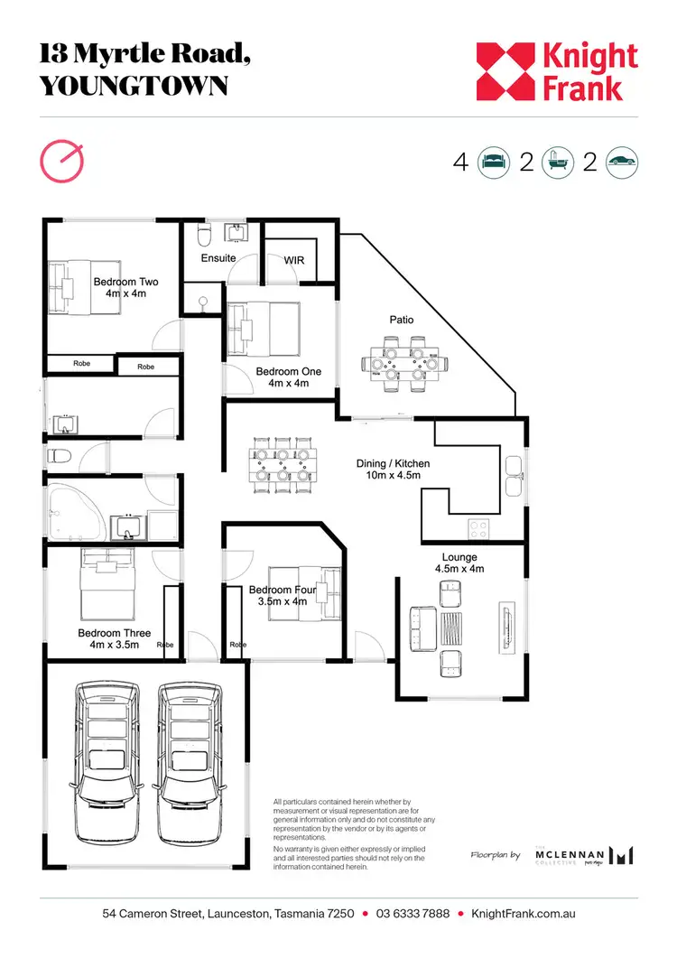 Floorplan of Homely house listing, 13 Myrtle Road, Youngtown TAS 7249