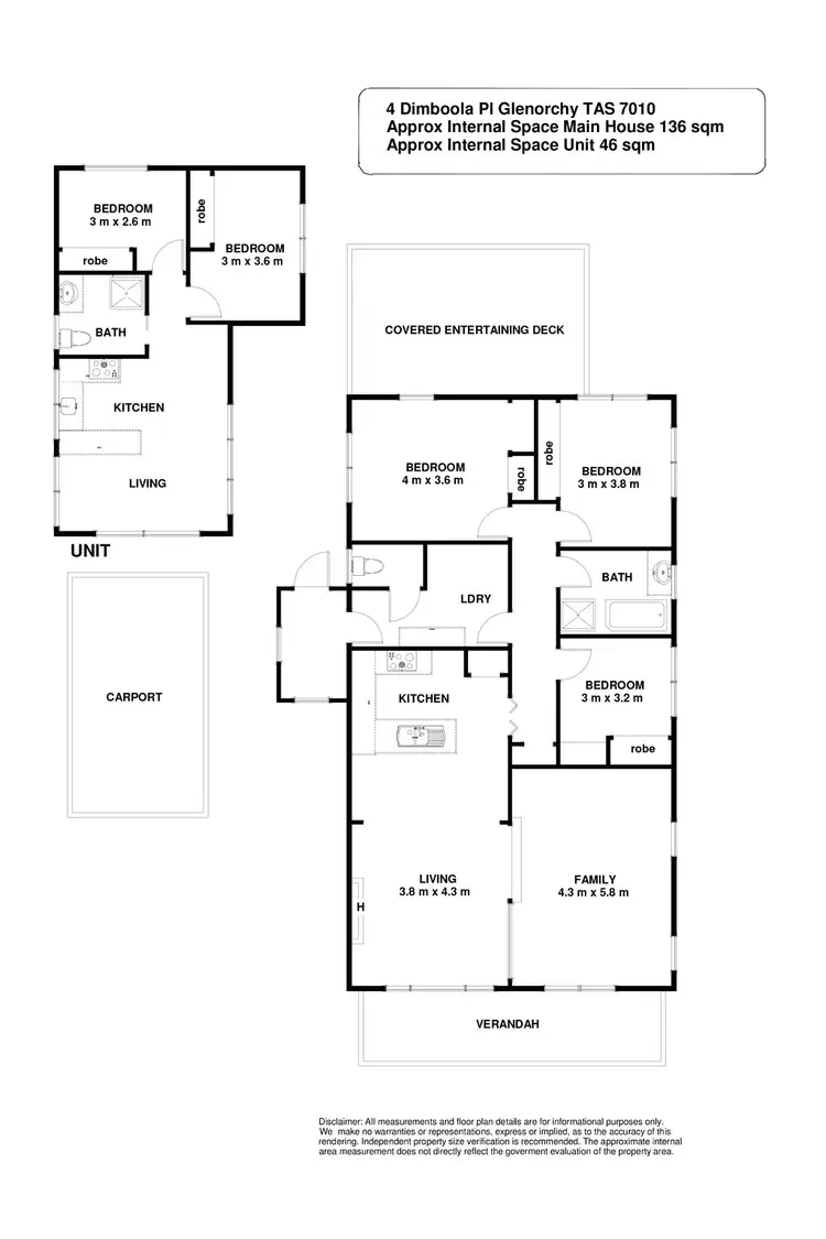 Floorplan of Homely house listing, 4 Dimboola Place, Glenorchy TAS 7010