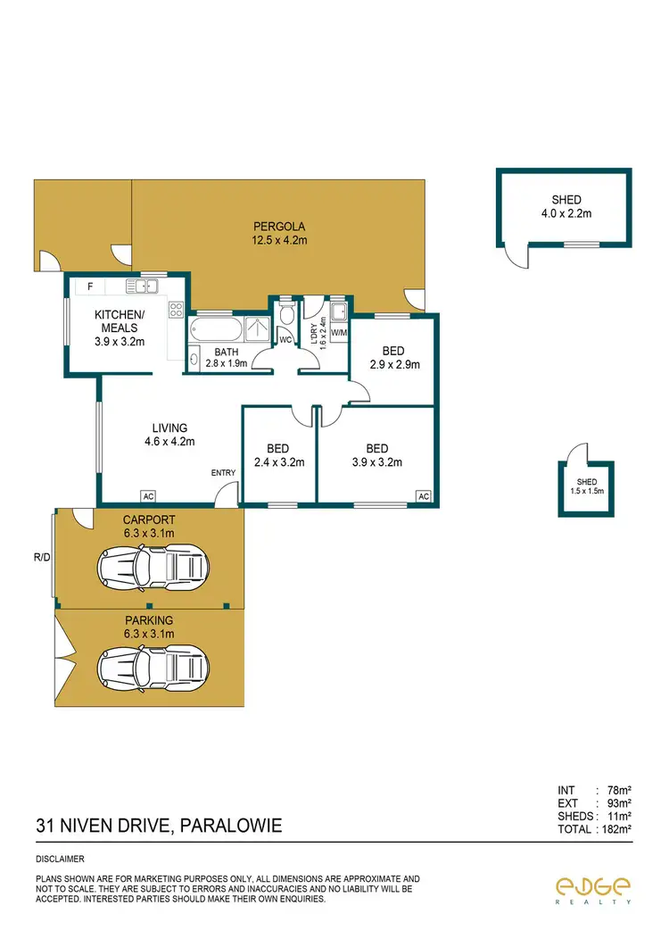 Floorplan of Homely house listing, 31 Niven Drive, Paralowie SA 5108