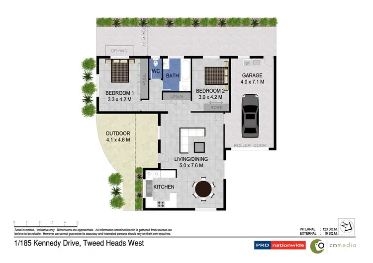 Floorplan of Homely townhouse listing, 1/185 Kennedy Drive, Tweed Heads West NSW 2485