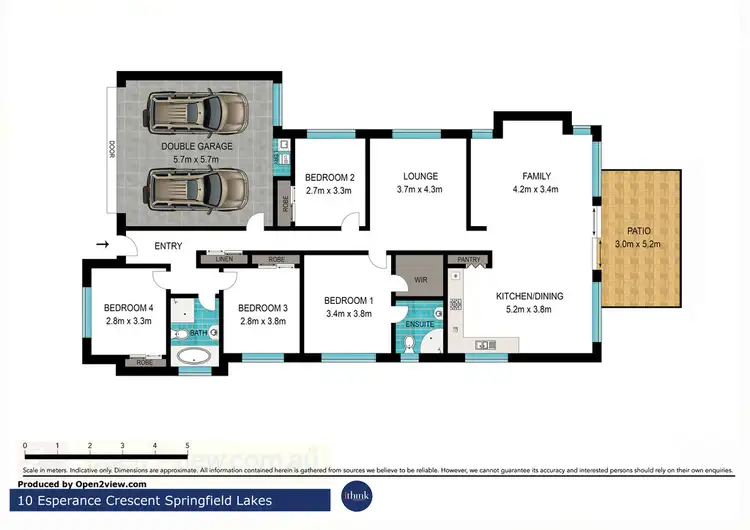 Floorplan of Homely house listing, 10 Esperance Crescent, Springfield Lakes QLD 4300