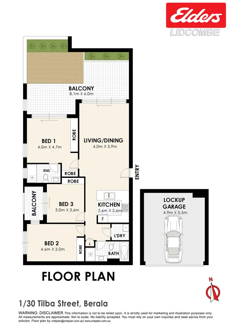 Floorplan of Homely apartment listing, 1/30-32 TILBA STREET, Berala NSW 2141