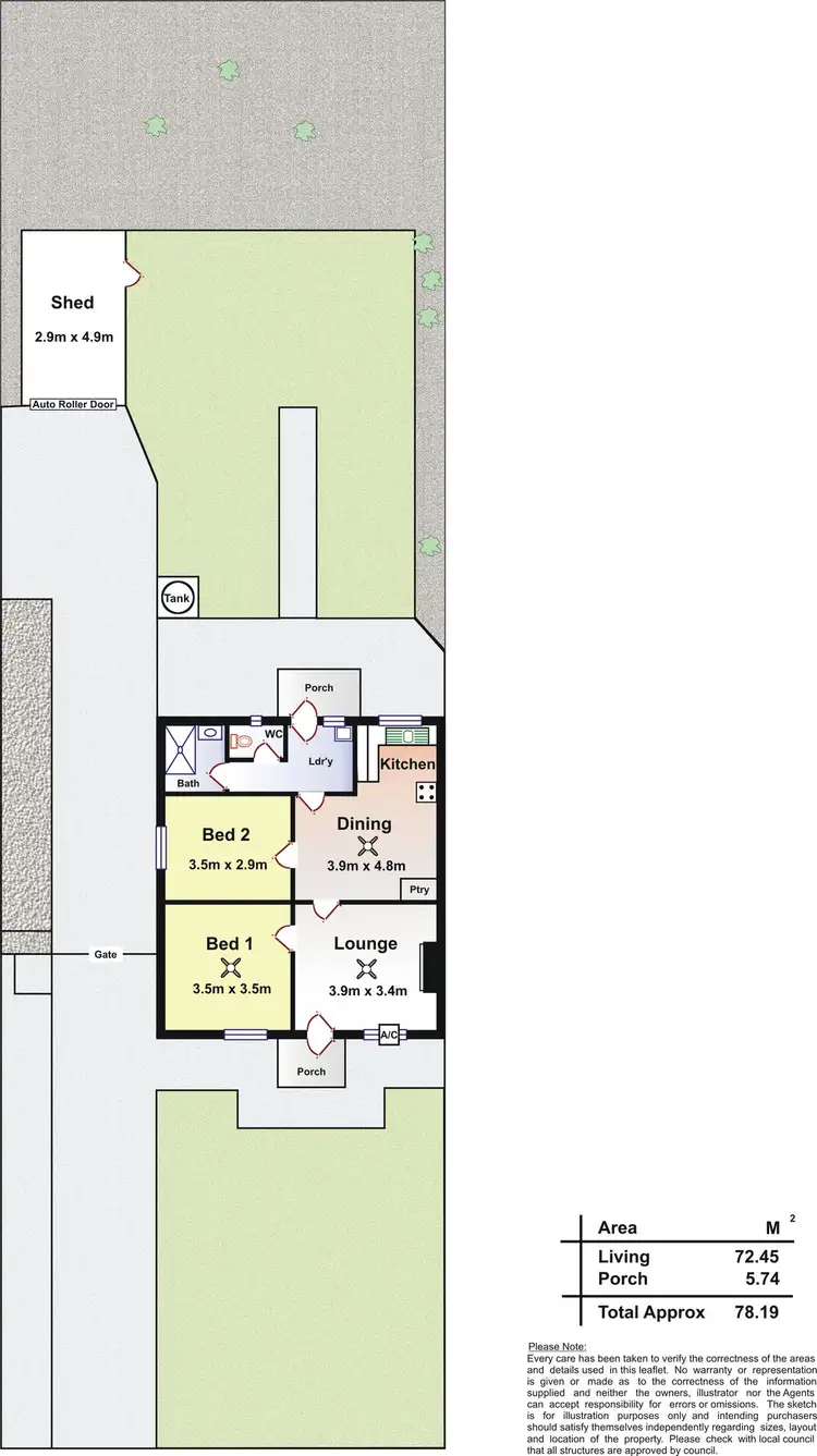 Floorplan of Homely house listing, 14 Hamptworth Street, Elizabeth Vale SA 5112