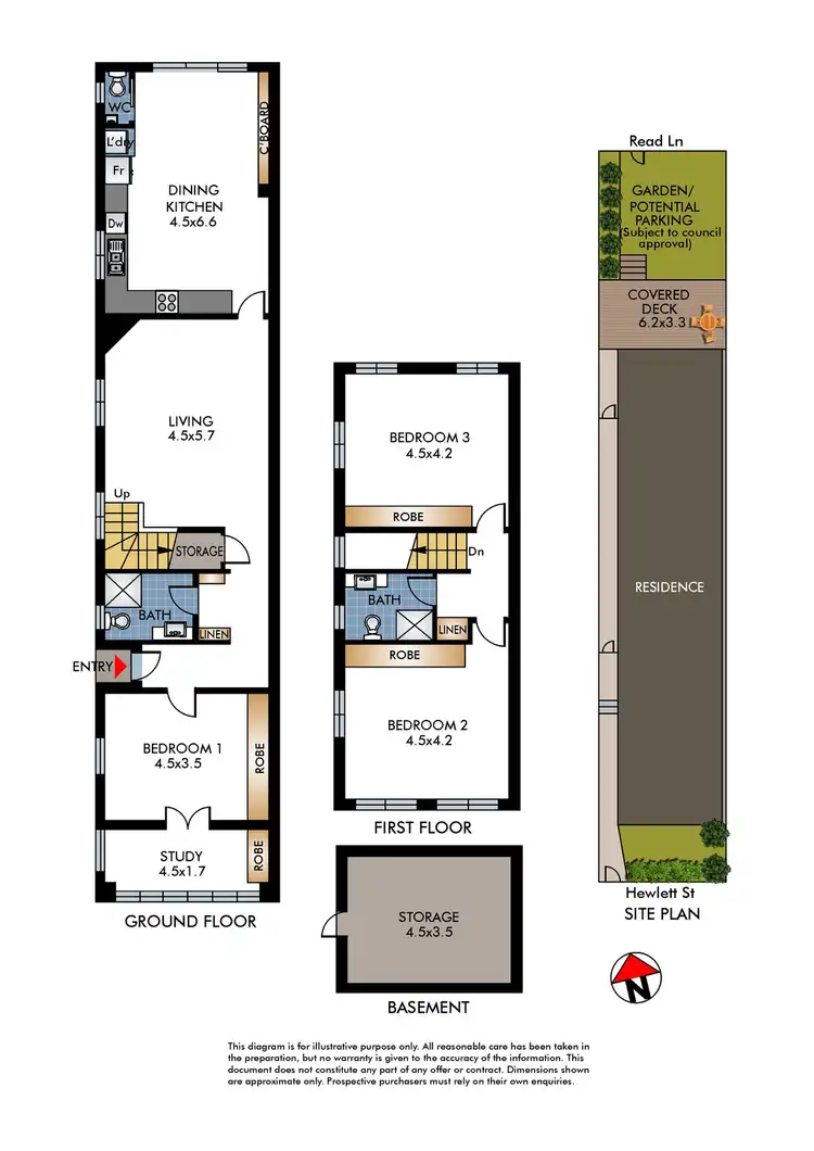 Floorplan of Homely house listing, 14 Hewlett Street, Bronte NSW 2024