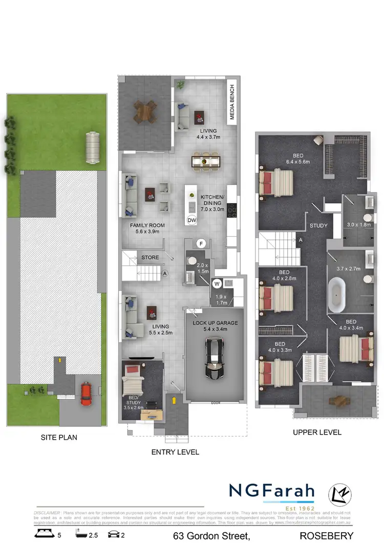 Floorplan of Homely house listing, 63 Gordon Street, Rosebery NSW 2018
