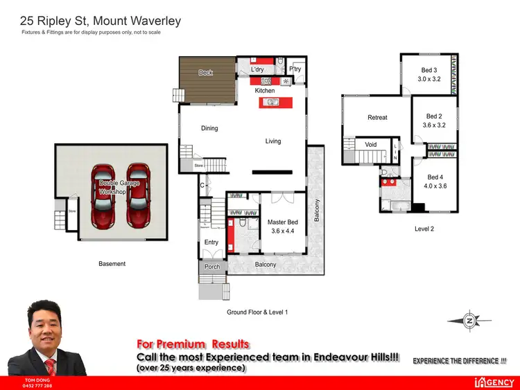 Floorplan of Homely townhouse listing, 25 Ripley Street, Mount Waverley VIC 3149