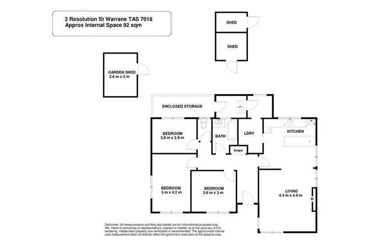Floorplan of Homely house listing, 2 Resolution Street, Warrane TAS 7018