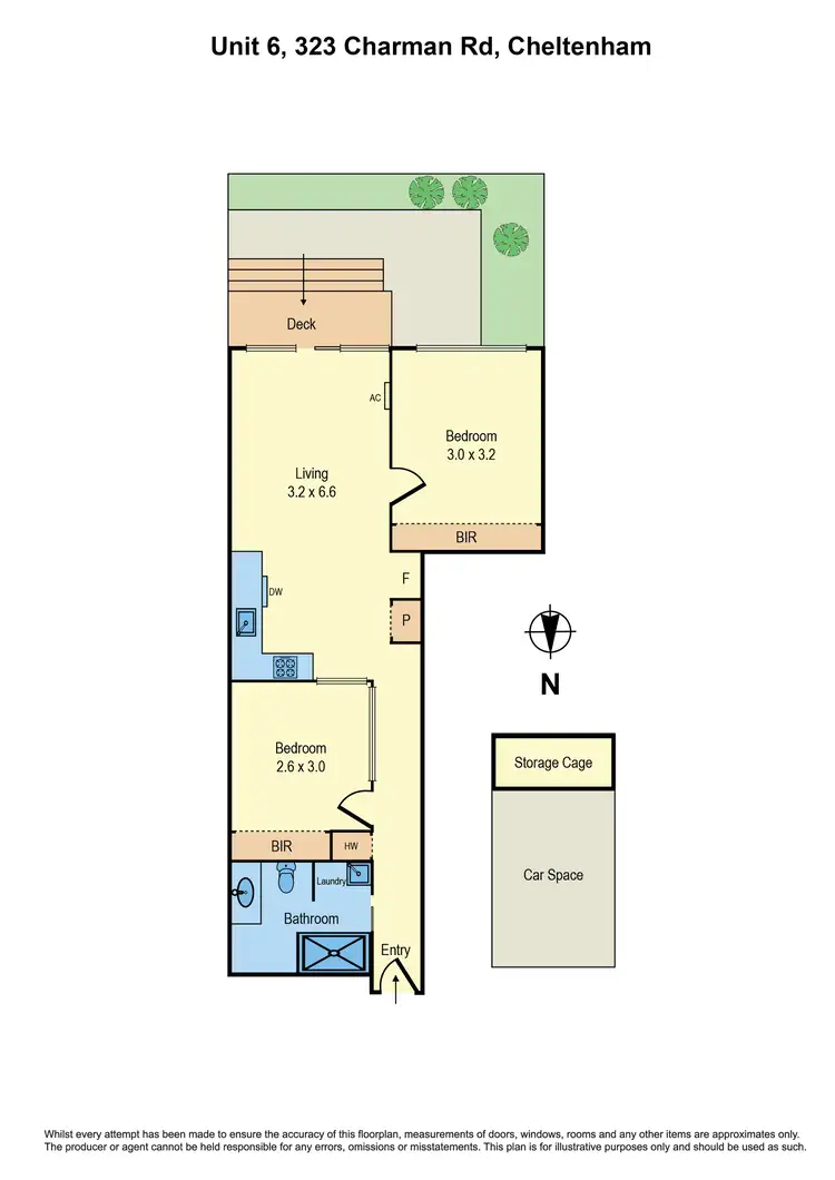 Floorplan of Homely apartment listing, 6/323 Charman Road, Cheltenham VIC 3192